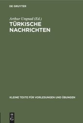 book Türkische Nachrichten: Für Übungen im Türkischen in Originalschrift