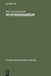 book Mysterienrede: Zum Selbstverständis romantischer Intellektueller