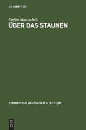 book Über das Staunen: Eine ideengeschichtliche Analyse