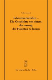 book Schrottimmobilien - Die Geschichte von einem, der auszog, das Fürchten zu lernen: Vortrag, gehalten vor der Juristischen Gesellschaft zu Berlin am 16. Juli 2008