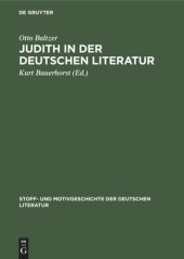 book Judith in der deutschen Literatur