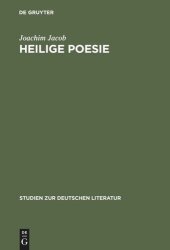 book Heilige Poesie: Zu einem literarischen Modell bei Pyra, Klopstock und Wieland