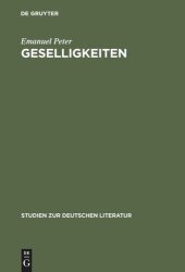 book Geselligkeiten: Literatur, Gruppenbildung und kultureller Wandel im 18. Jahrhundert