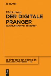 book Der digitale Pranger: Bewertungsportale im Internet