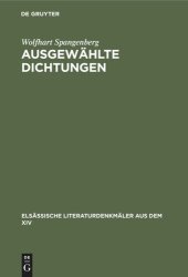 book Ausgewählte Dichtungen