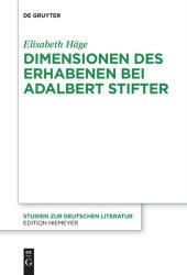 book Dimensionen des Erhabenen bei Adalbert Stifter