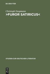 book ›Furor satiricus‹: Verhandlungen über literarische Aggression im 17. und 18. Jahrhundert