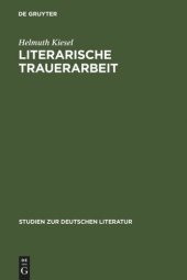 book Literarische Trauerarbeit: Das Exil- und Spätwerk Alfred Döblins