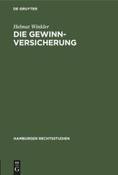 book Die Gewinnversicherung