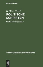 book Politische Schriften