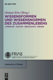 book Wissensformen und Wissensnormen des ZusammenLebens: Literatur - Kultur - Geschichte - Medien