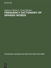 book Frequency Dictionary of Spanish Words