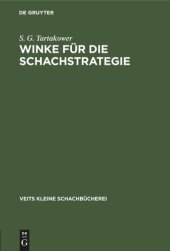 book Winke für die Schachstrategie