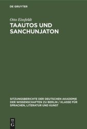 book Taautos und Sanchunjaton