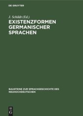 book Existenzformen germanischer Sprachen: Soziale Basis und typologische Kennzeichen