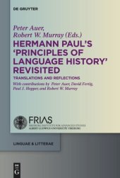 book Hermann Paul's 'Principles of Language History' Revisited: Translations and Reflections