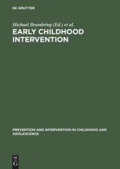 book Early Childhood Intervention: Theory, Evaluation, and Practice