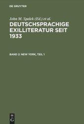 book Deutschsprachige Exilliteratur seit 1933: Band 2 New York