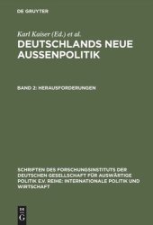 book Deutschlands neue Außenpolitik: Band 2 Herausforderungen