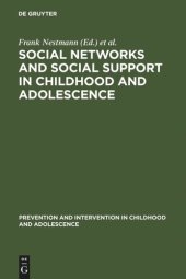 book Social Networks and Social Support in Childhood and Adolescence