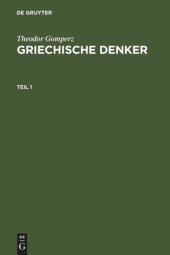 book Griechische Denker. Griechische Denker: Eine Geschichte der antiken Philosophie