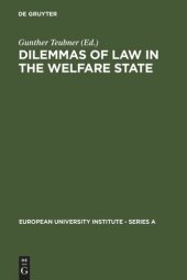 book Dilemmas of Law in the Welfare State