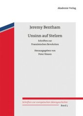 book Unsinn auf Stelzen: Schriften zur Französischen Revolution. Herausgegeben von Peter Niesen