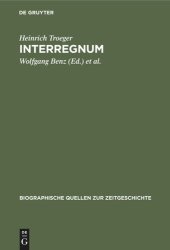 book Interregnum: Tagebuch des Generalsekretärs des Länderrats der Bizone 1947–1949