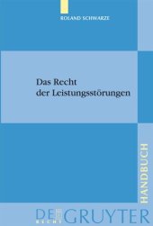 book Das Recht der Leistungsstörungen