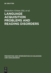 book Language acquisition problems and reading disorders: Aspects of diagnosis and intervention