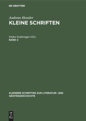 book Kleine Schriften: Band 2