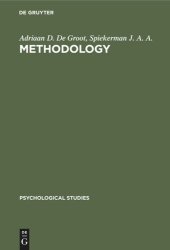 book Methodology: Foundations of inference and research in the behavioral sciences