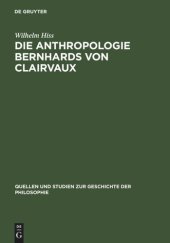 book Die Anthropologie Bernhards von Clairvaux