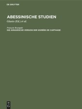 book Abessinische Studien: Die amharische Version der Soirées de Carthage