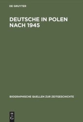 book Deutsche in Polen nach 1945: Gefangene und Fremde