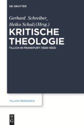 book Kritische Theologie: Paul Tillich in Frankfurt (1929-1933)