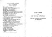 book La logique et le monde sensible