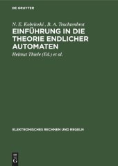 book Einführung in die Theorie endlicher Automaten