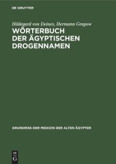 book Wörterbuch der Ägyptischen Drogennamen