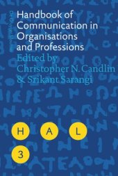 book Handbook of Communication in Organisations and Professions