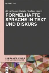 book Formelhafte Sprache in Text und Diskurs