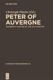 book Peter of Auvergne: University Master of the 13th Century