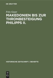 book Makedonien bis zur Thronbesteigung Philipps II.