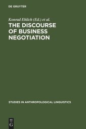 book The Discourse of Business Negotiation