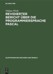 book Revidierter Bericht über die Programmiersprache Pascal