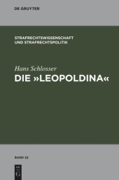 book Die "Leopoldina": Toskanisches Strafgesetzbuch vom 30. November 1786