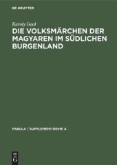 book Die Volksmärchen der Magyaren im südlichen Burgenland