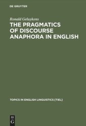 book The Pragmatics of Discourse Anaphora in English: Evidence from Conversational Repair