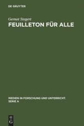 book Feuilleton für alle: Strategien im Kulturjournalismus der Presse