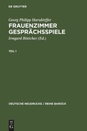 book Frauenzimmer Gesprächsspiele Teil 1